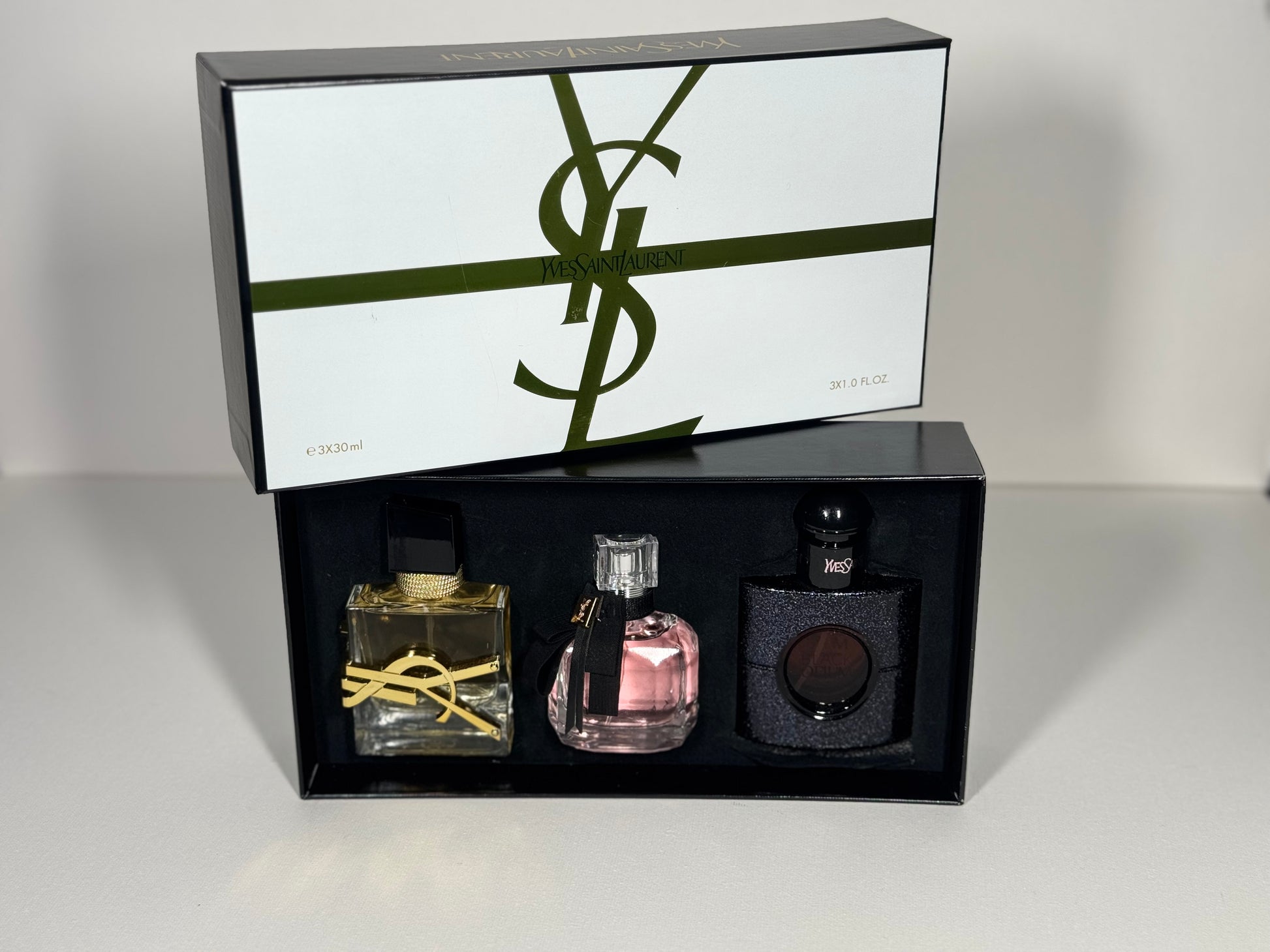 YSL Women’s Gift Set – Black Opium, Mon Paris, Libre 30ml Eau de Parfum Perfume Trio