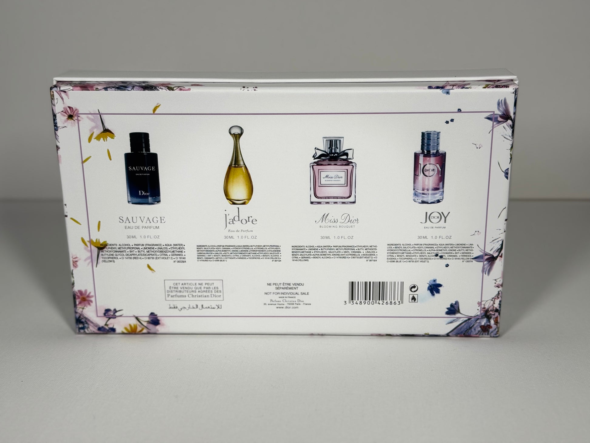 Dior Perfume Gift Set – Sauvage, J’adore, Miss Dior, Joy 30ml Eau de Parfum Collection