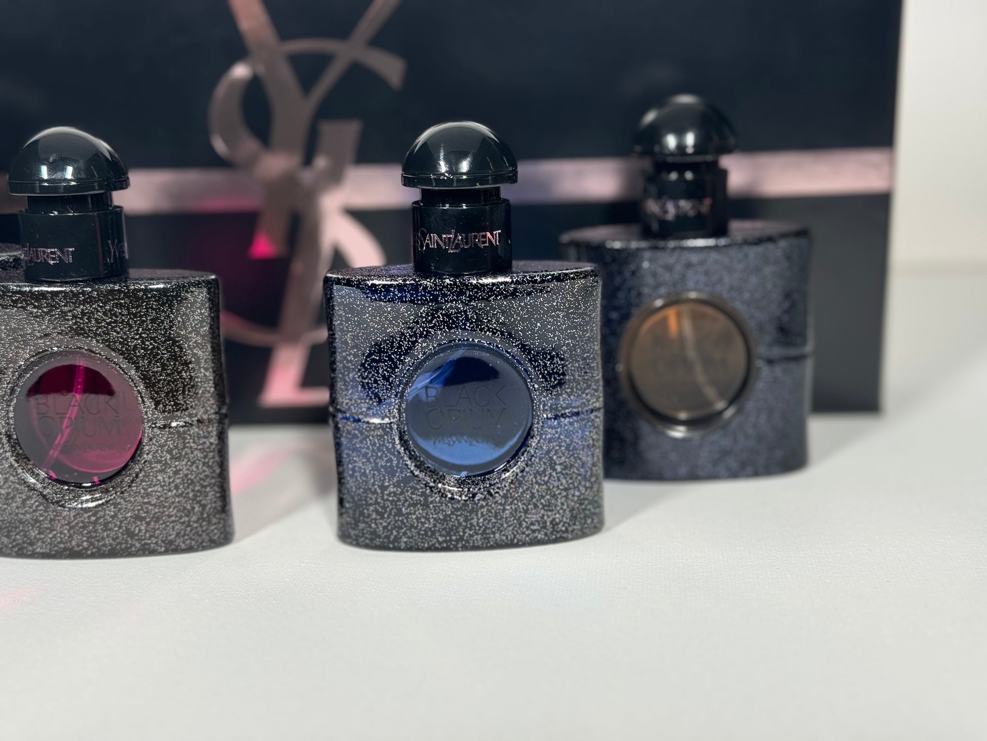 YSL Black Opium Gift Set – 4 x 30ml Perfumes Original, Neon, Intense, Illicit Green