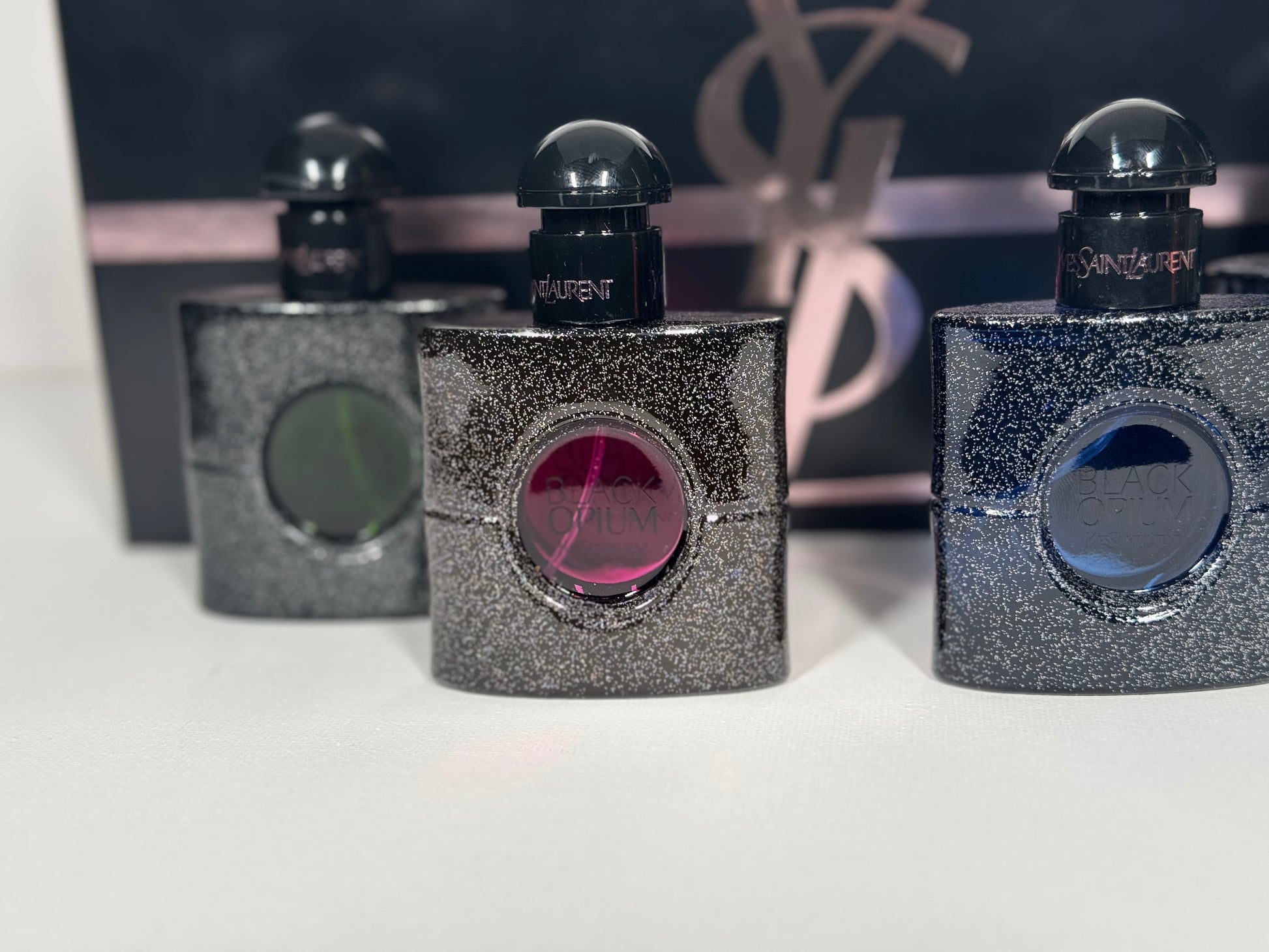 YSL Black Opium Gift Set – 4 x 30ml Perfumes Original, Neon, Intense, Illicit Green