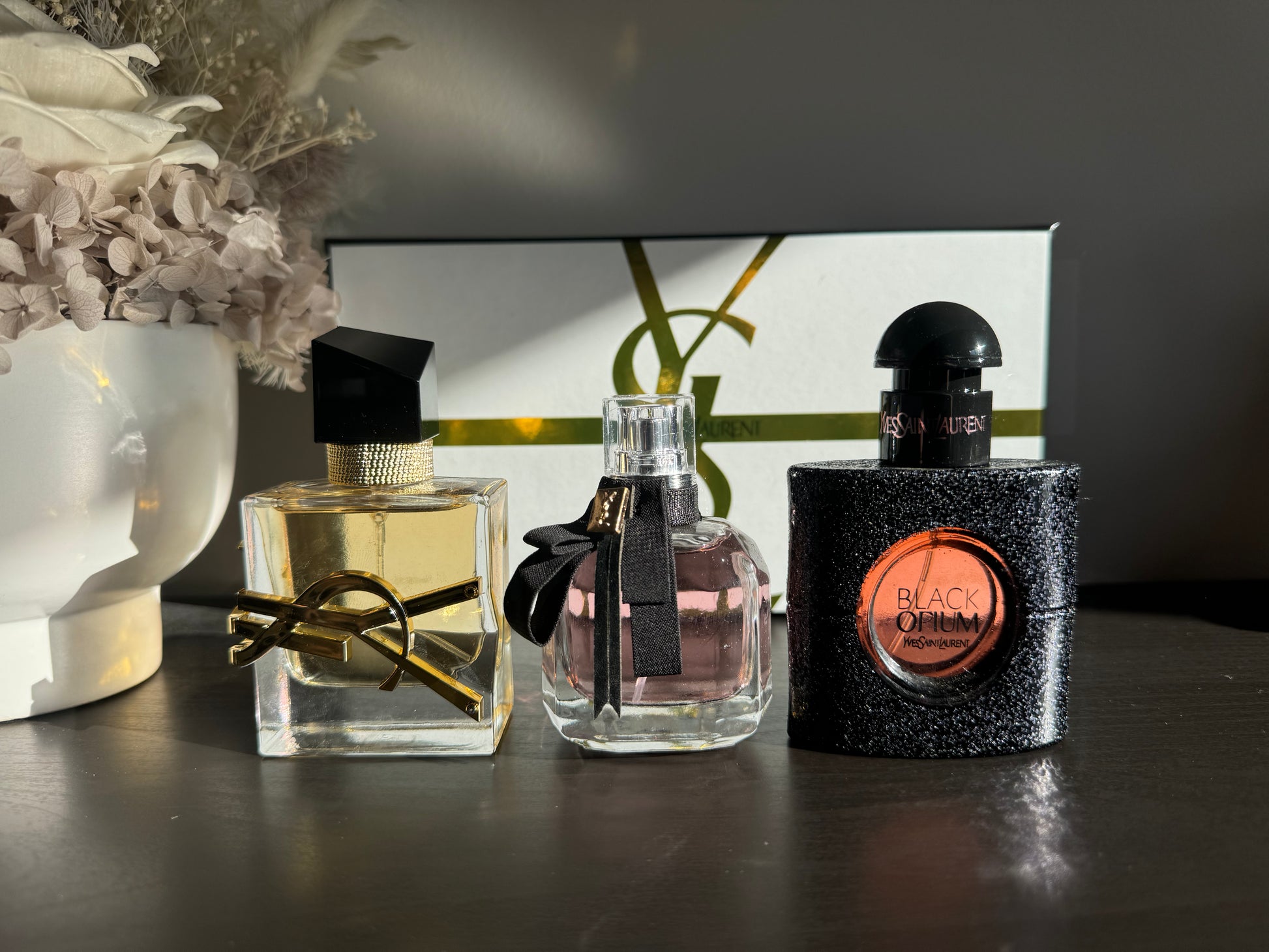 YSL Women’s Perfume Gift Set – 3 x 30ml Eau de Parfum (Libre, Mon Paris, Black Opium)