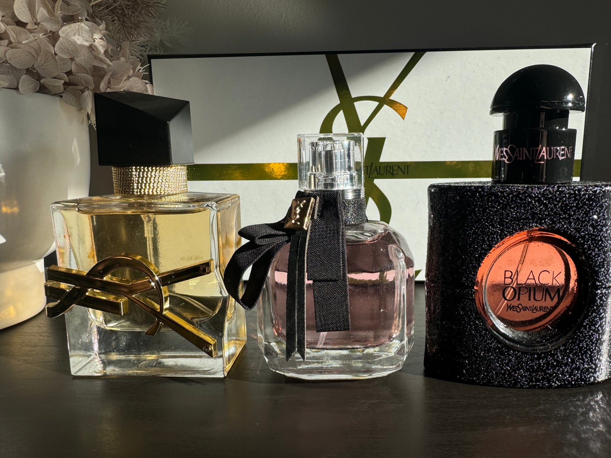 YSL Women’s Perfume Gift Set – 3 x 30ml Eau de Parfum (Libre, Mon Paris, Black Opium)