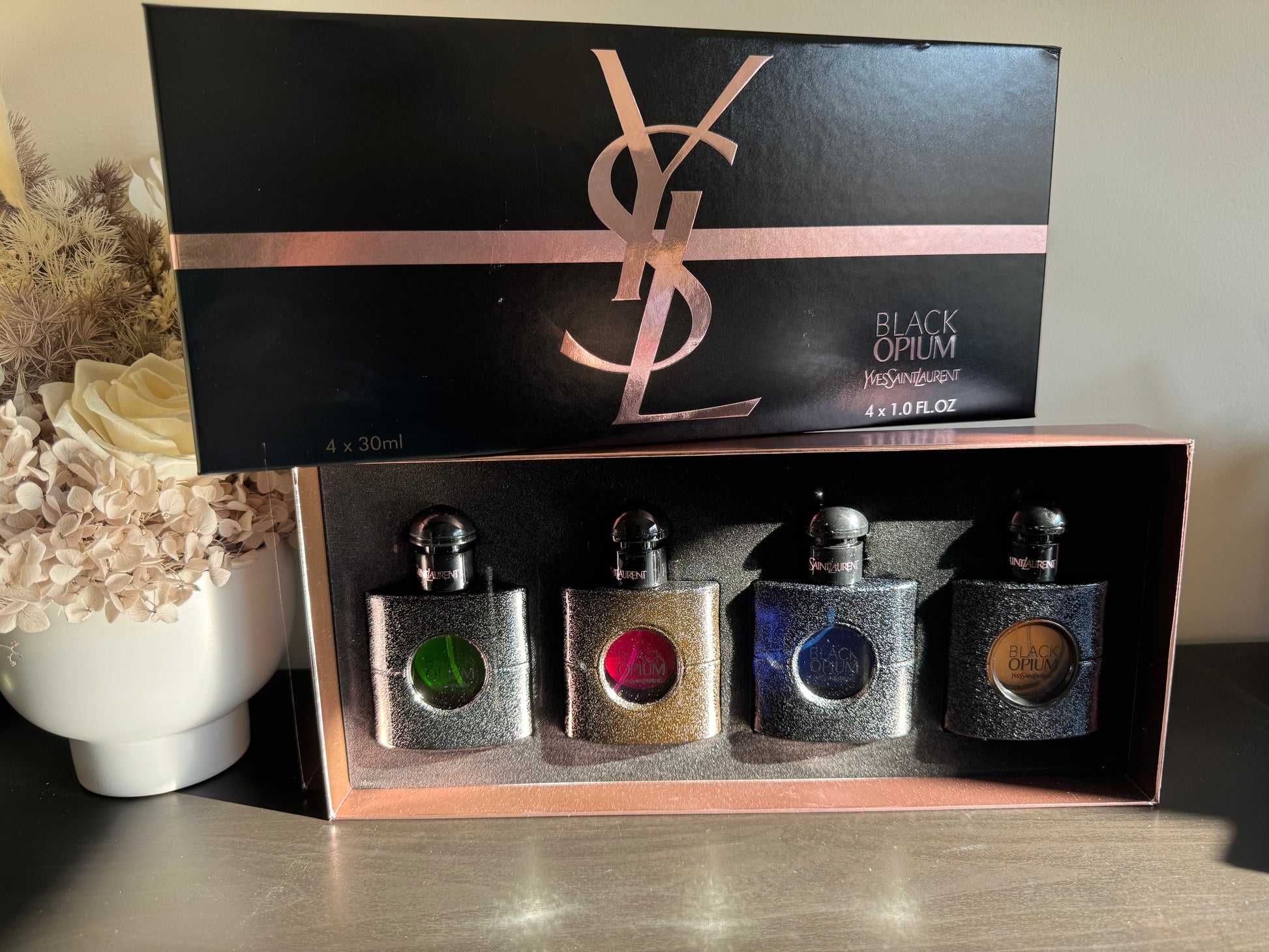 YSL Black Opium 4 x 30ml Gift Set – Eau de Parfum Collection