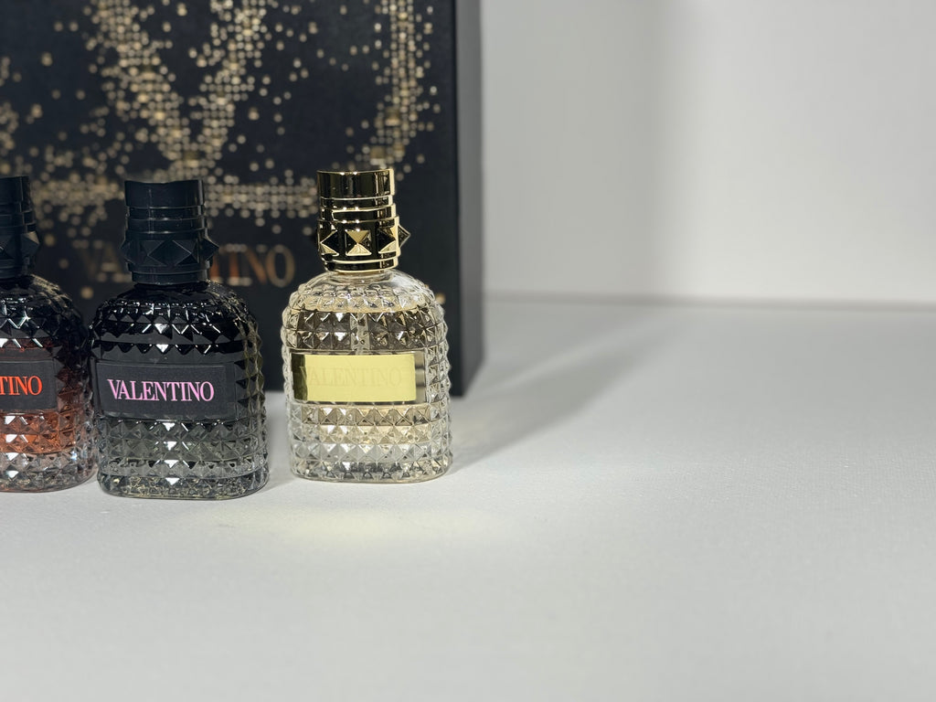 Valentino Born in Roma Gift Set – 4 Mini Perfumes Intense, Coral Fantasy, The Gold, EDT 30ml