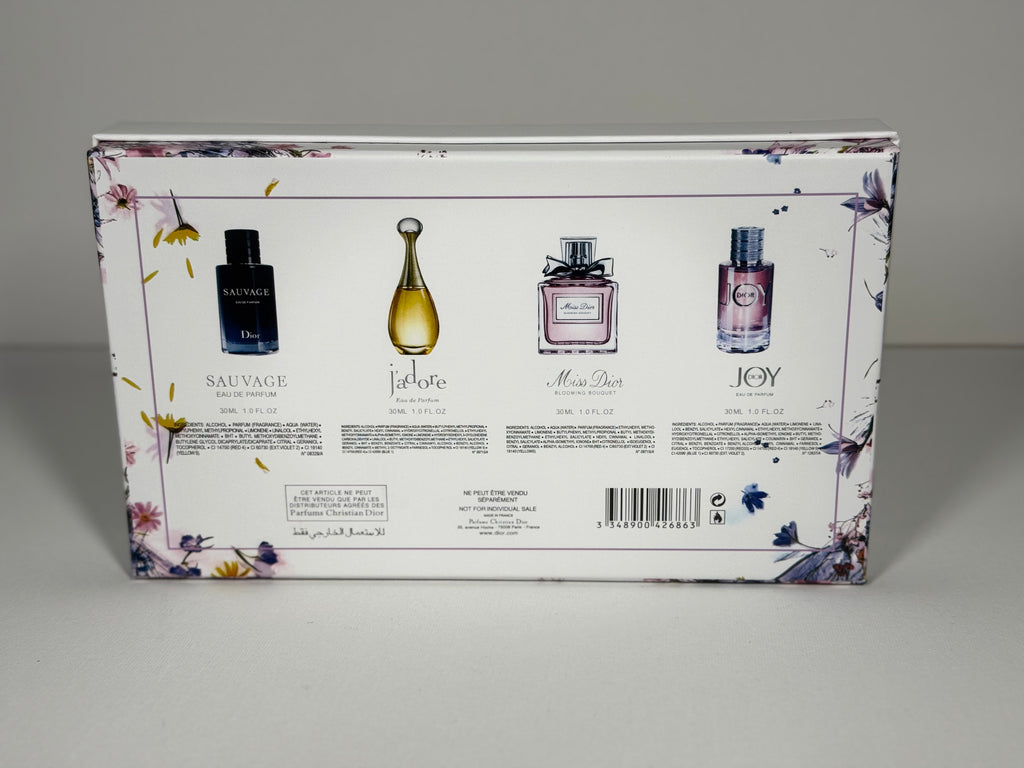 Dior Perfume Gift Set – Sauvage, J’adore, Miss Dior, Joy 30ml Eau de Parfum Collection
