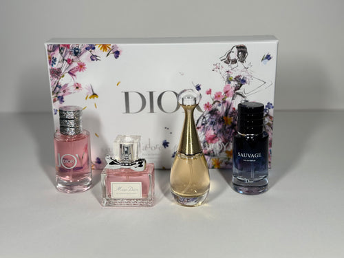 Dior Perfume Gift Set – Sauvage, J’adore, Miss Dior, Joy 30ml Eau de Parfum Collection